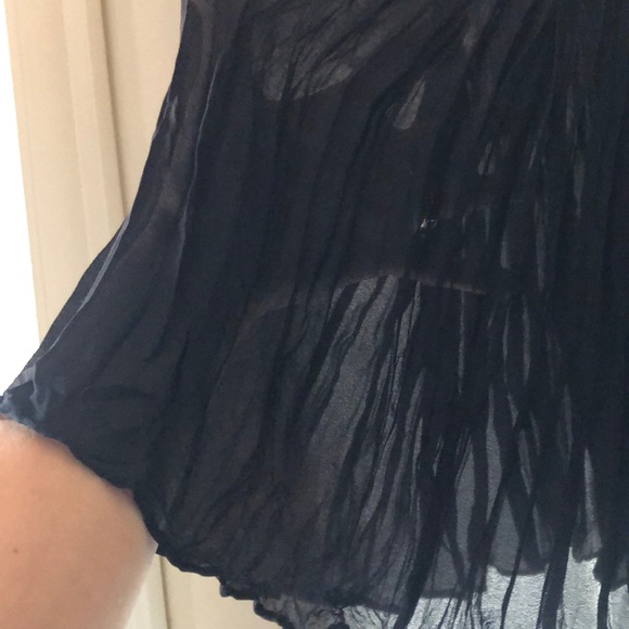 Moda International Midi Sheer Black Skirt XS - Picture 5 of 5